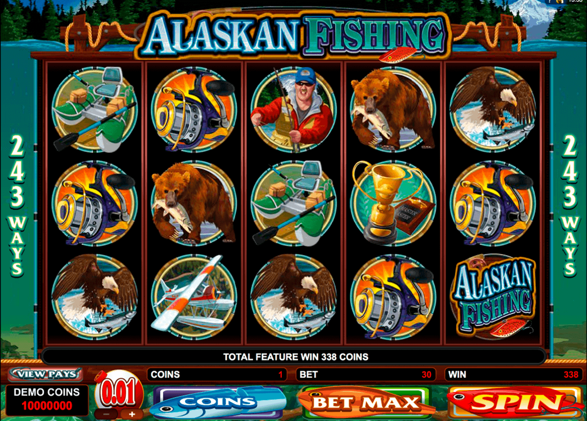 Alaskan Fishing Slot - Play free Microgaming slots online