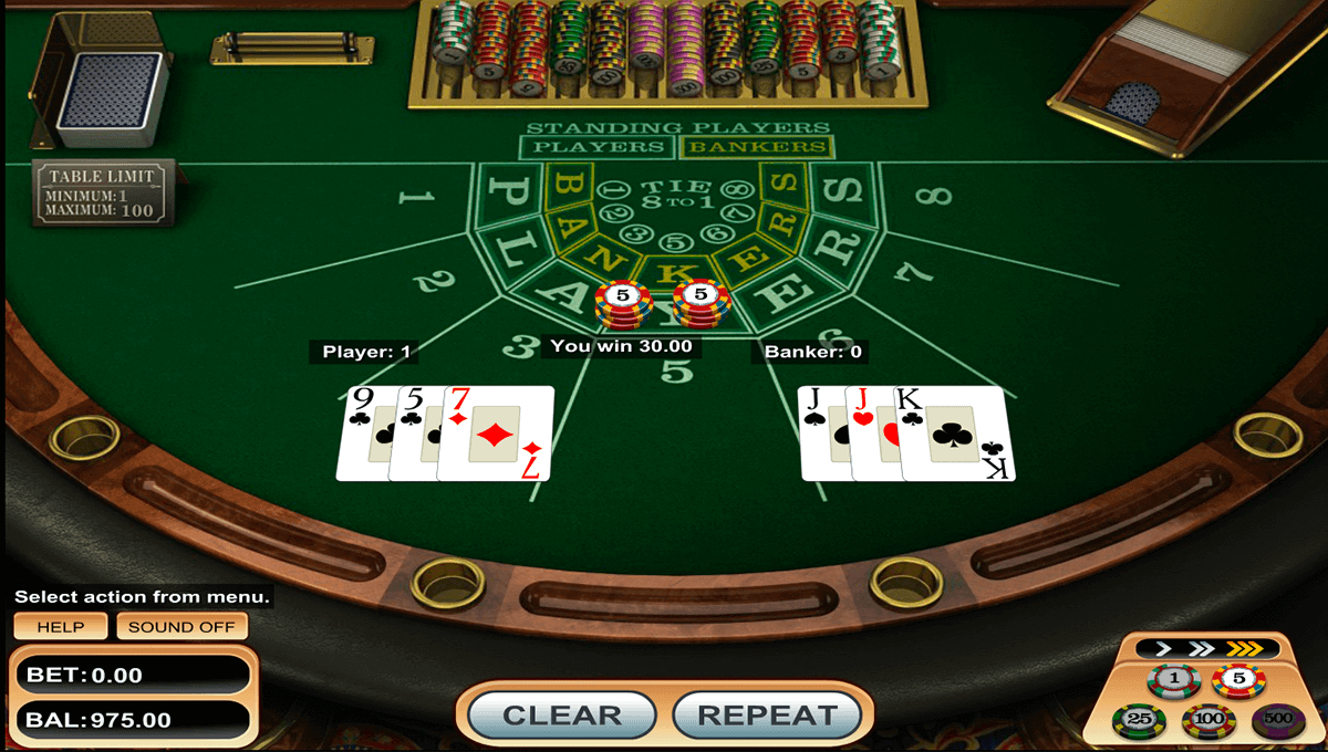 Play Baccarat Online Free No Download