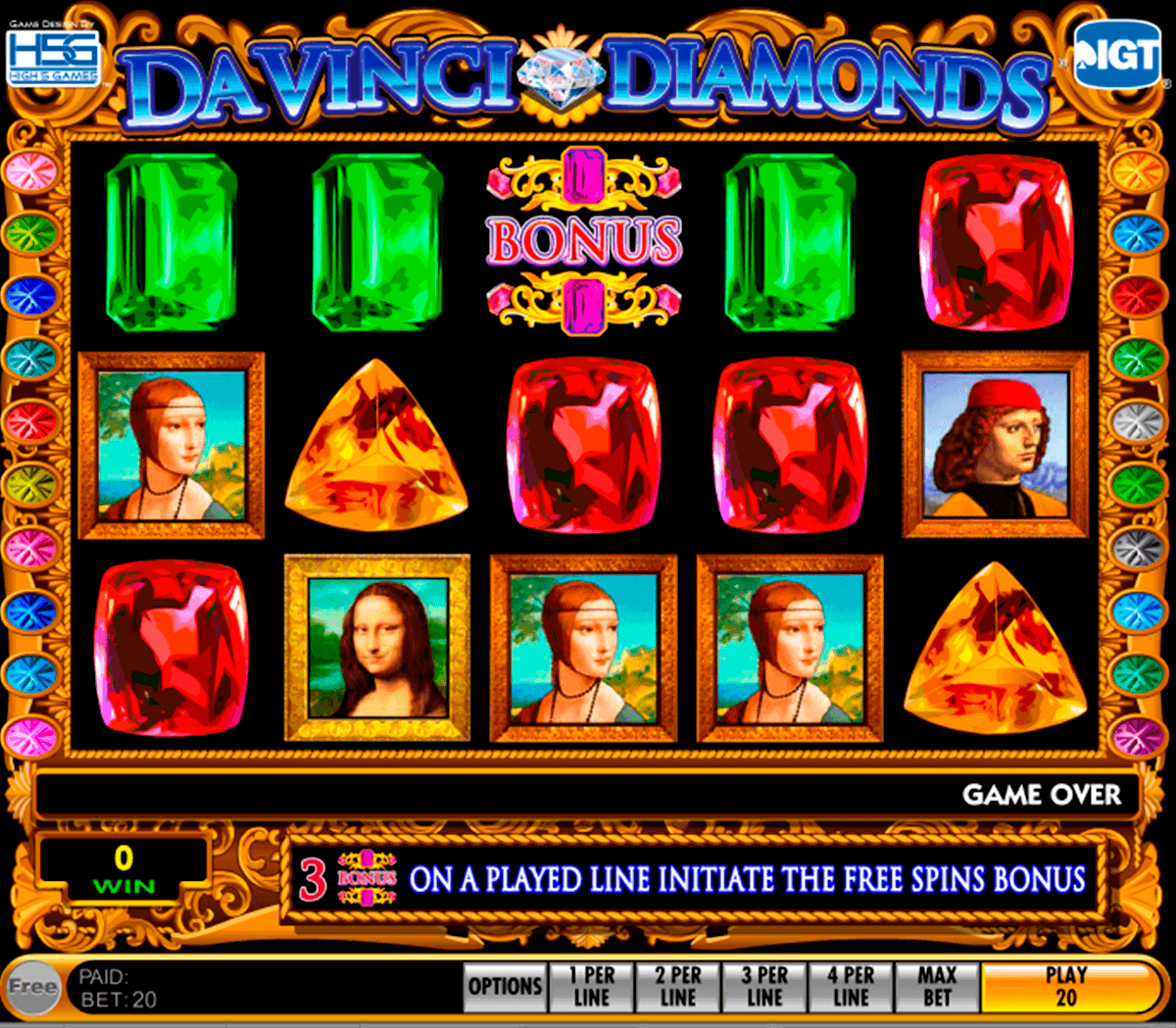 Davinci Diamonds Slots