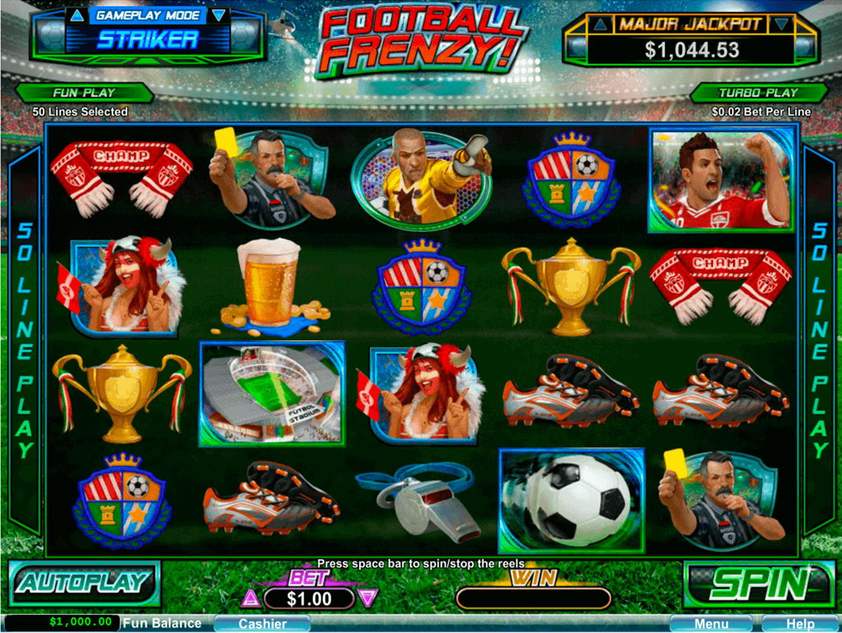 Play Football Frenzy Slot Machine Free with No Download