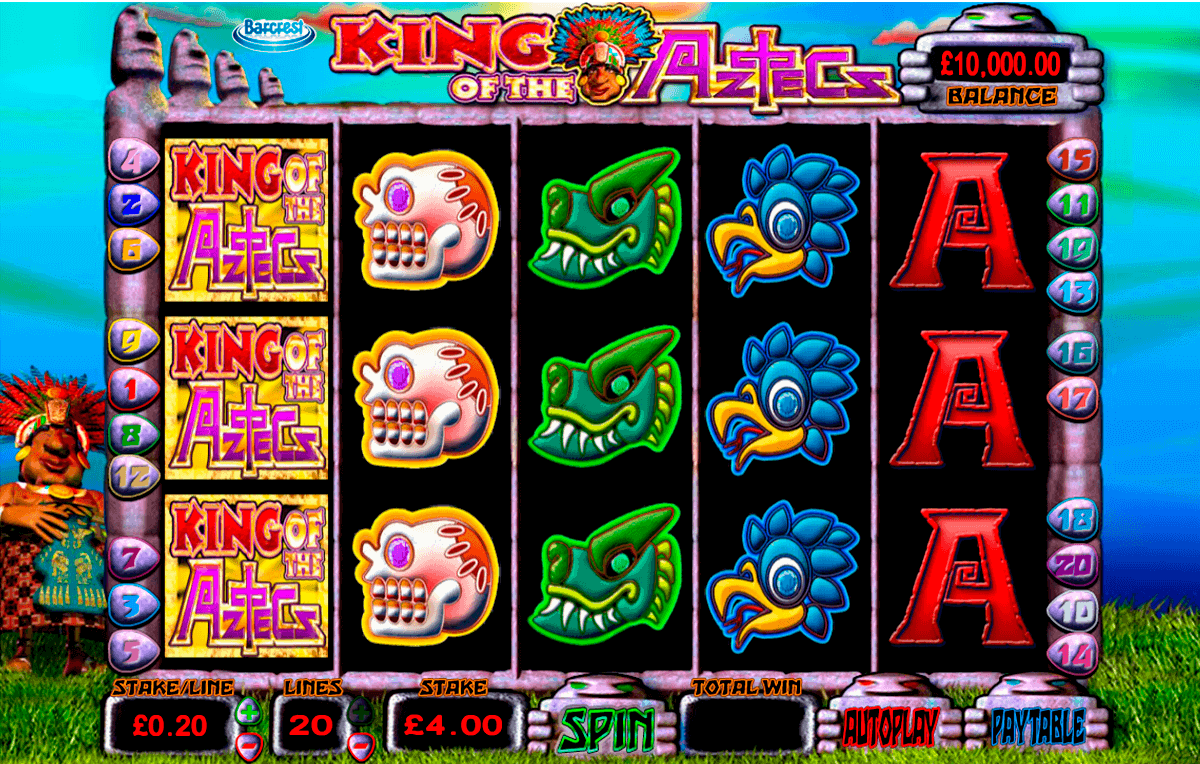 Play King of the Aztecs FREE Slot Barcrest Casino Slots