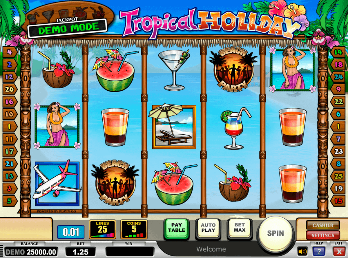 Play Tropical Holiday Slots Here Free With No Download