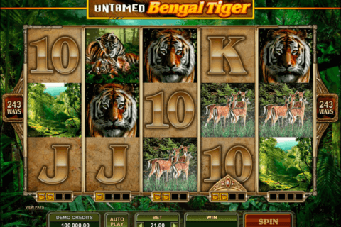 Try The No Download Untamed Bengal Tiger Slots Here