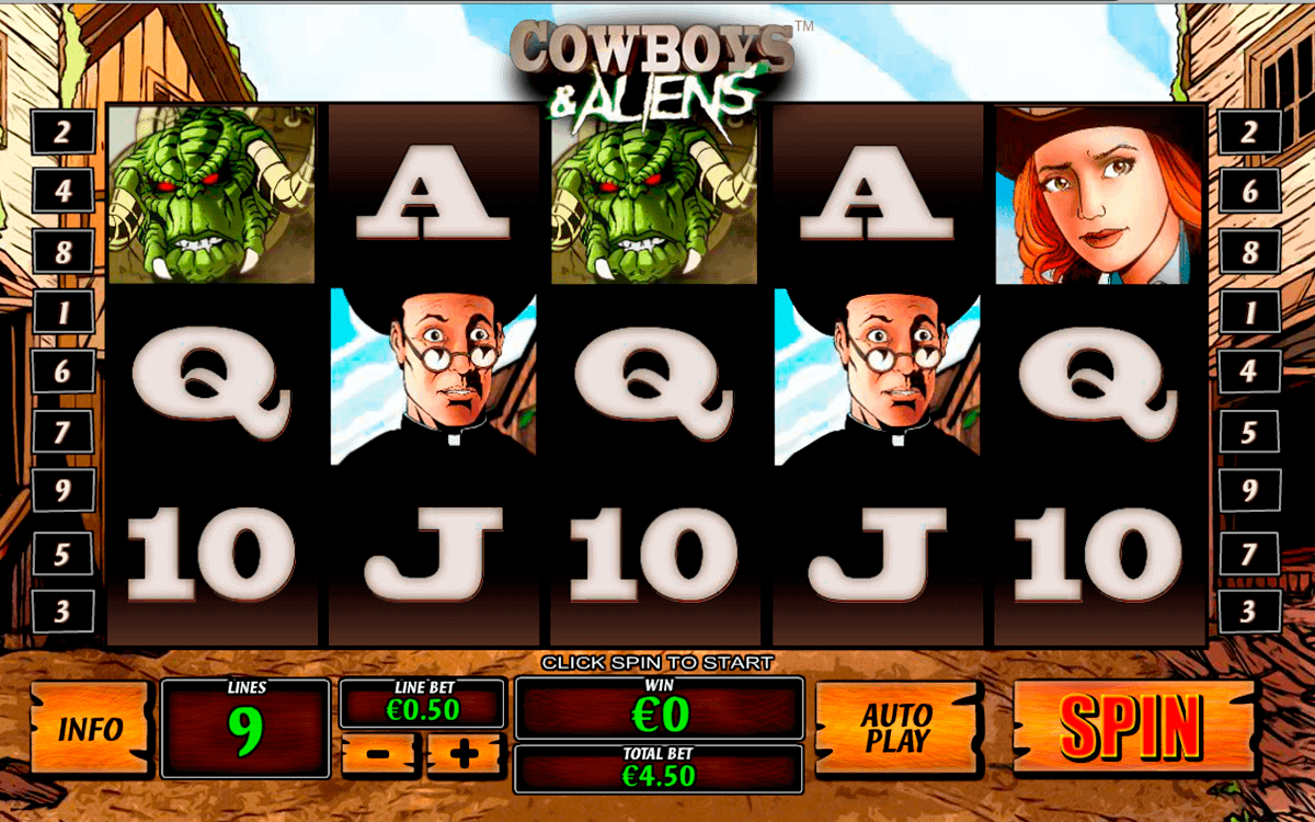 Fight for big wins playing cowboys and aliens slot Göksun