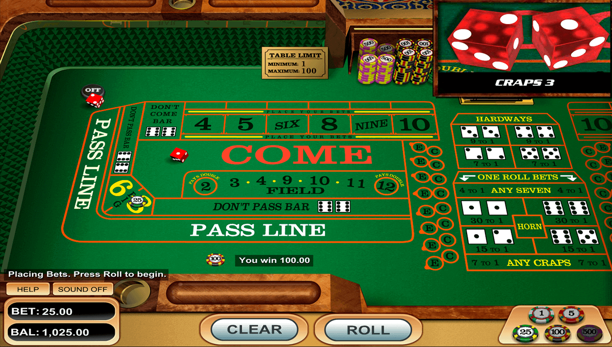 Online Casino Craps Bonus