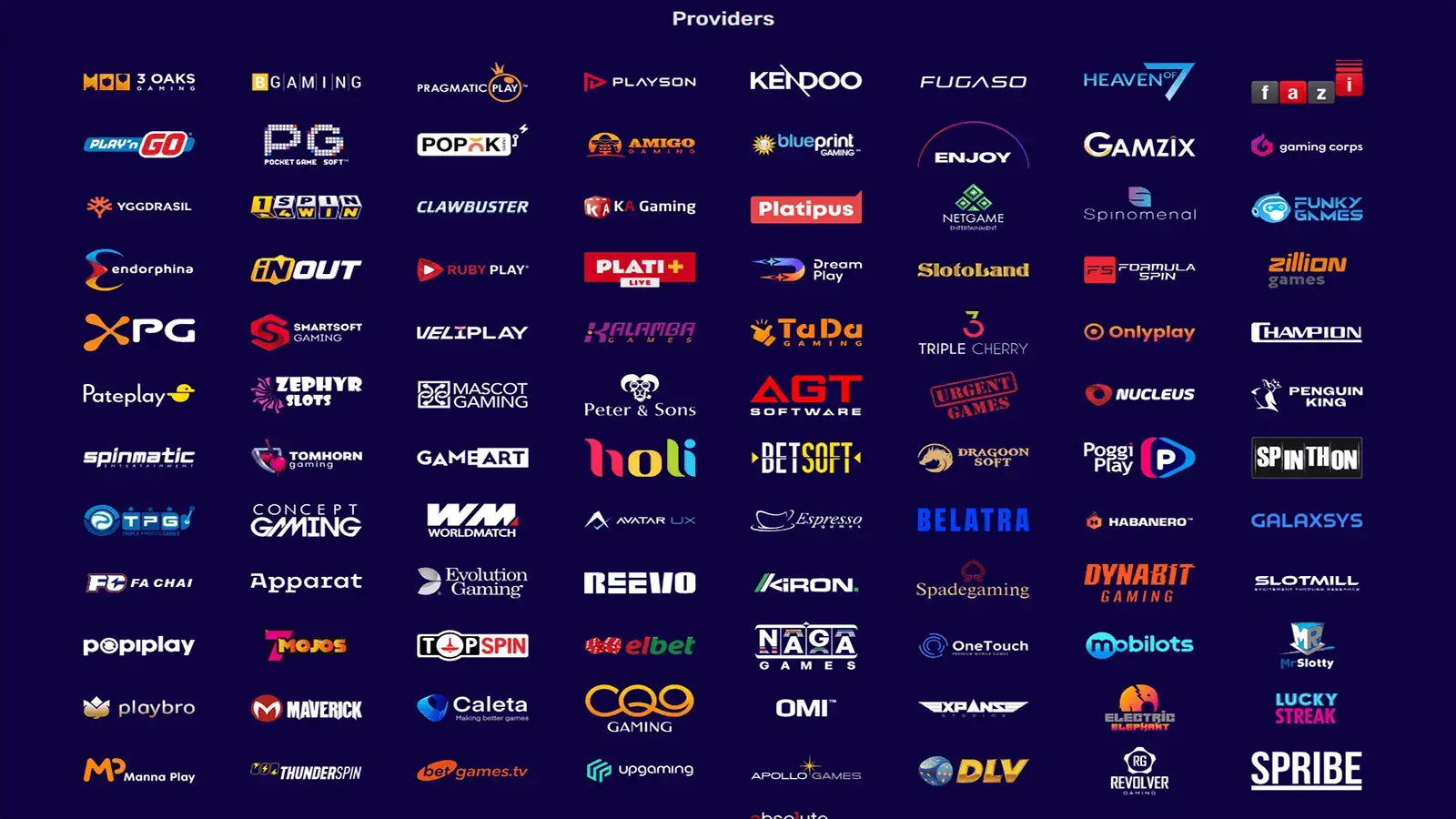 Game Providers at Magic365 Casino in Canada