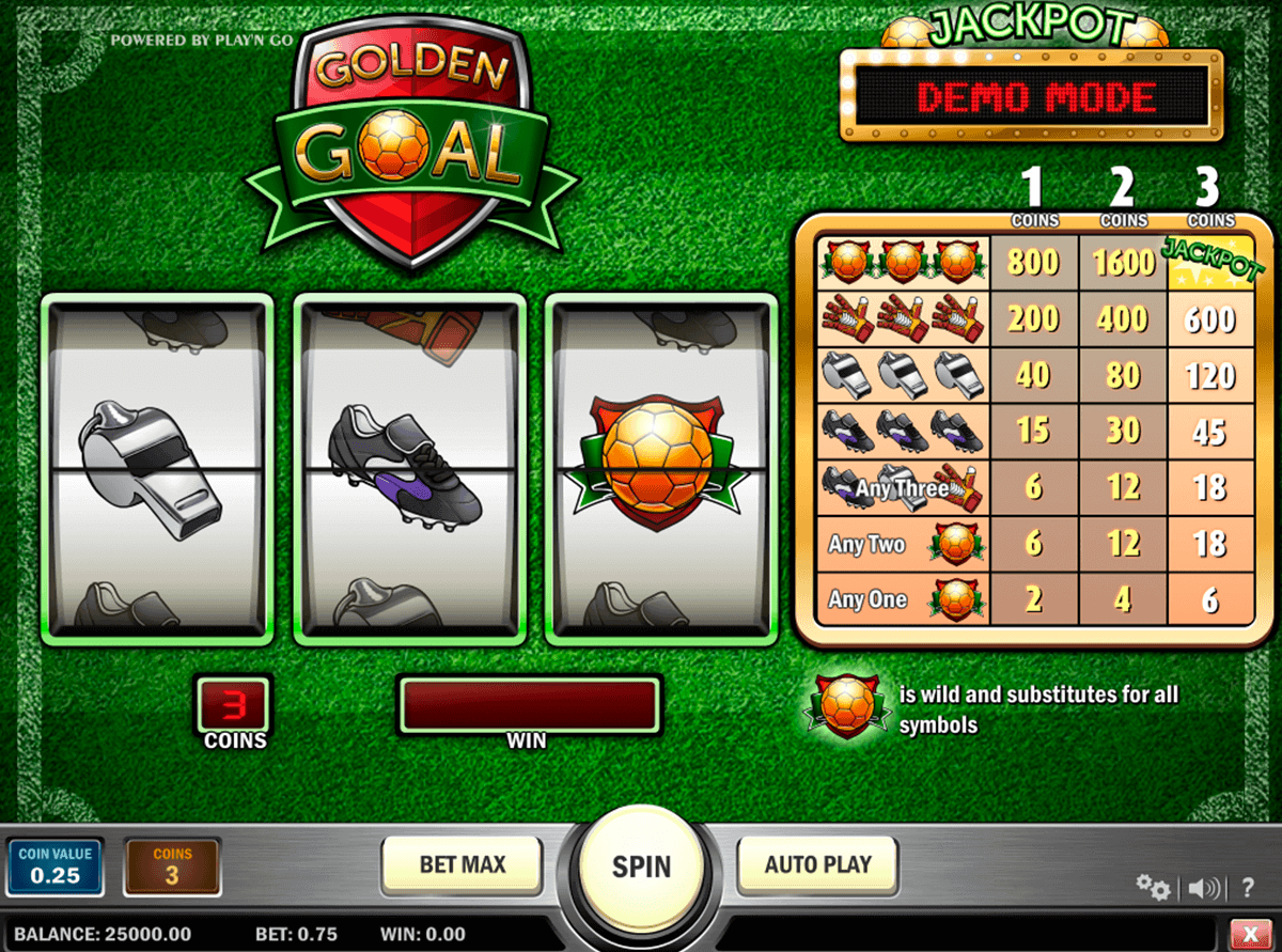 Play Golden Goals Slot Machine Free with No Download