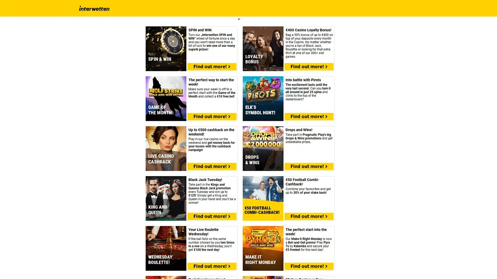 Interwetten Casino Bonuses in Canada