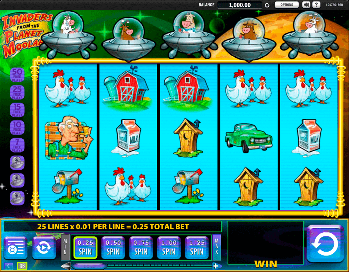 Invaders Return From The Planet Moolah Slot Machine
