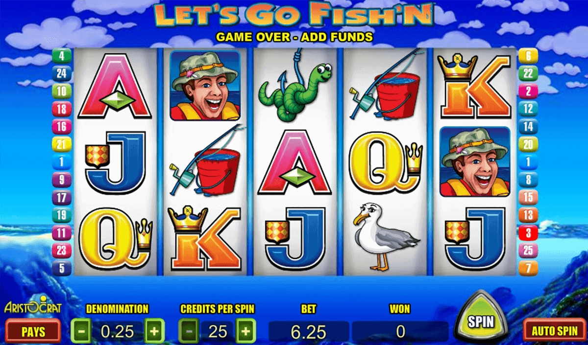 Lets Go Fish N Slot Machine