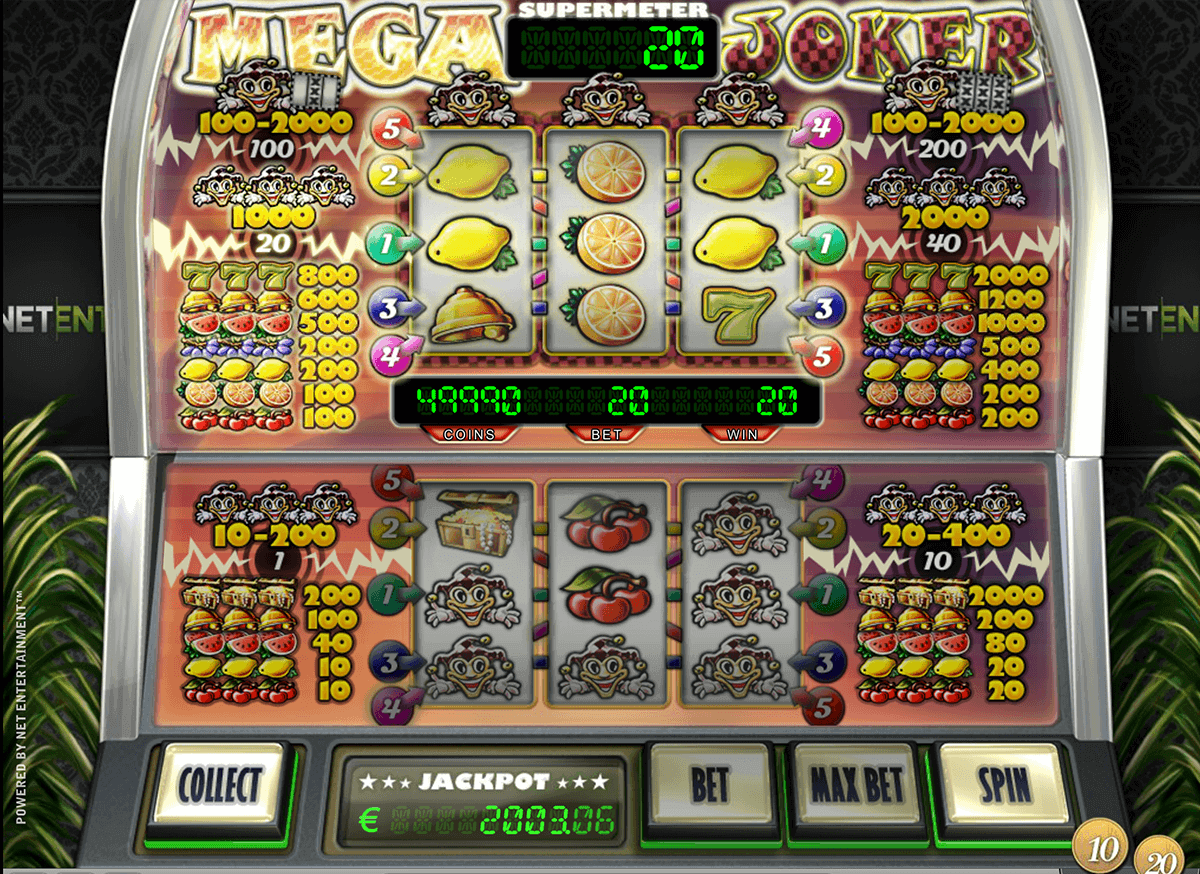 Play Mega Joker FREE Slot NetEnt Casino Slots Online