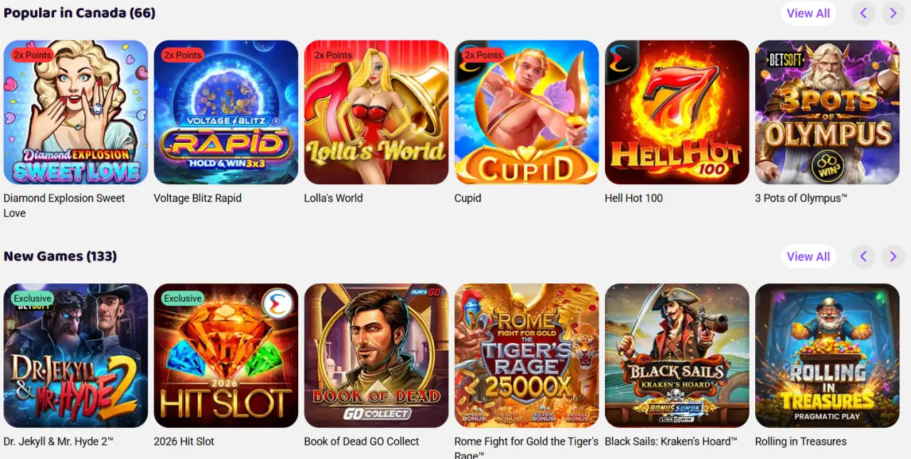 Popular Video Slots At Boo Casino Canada