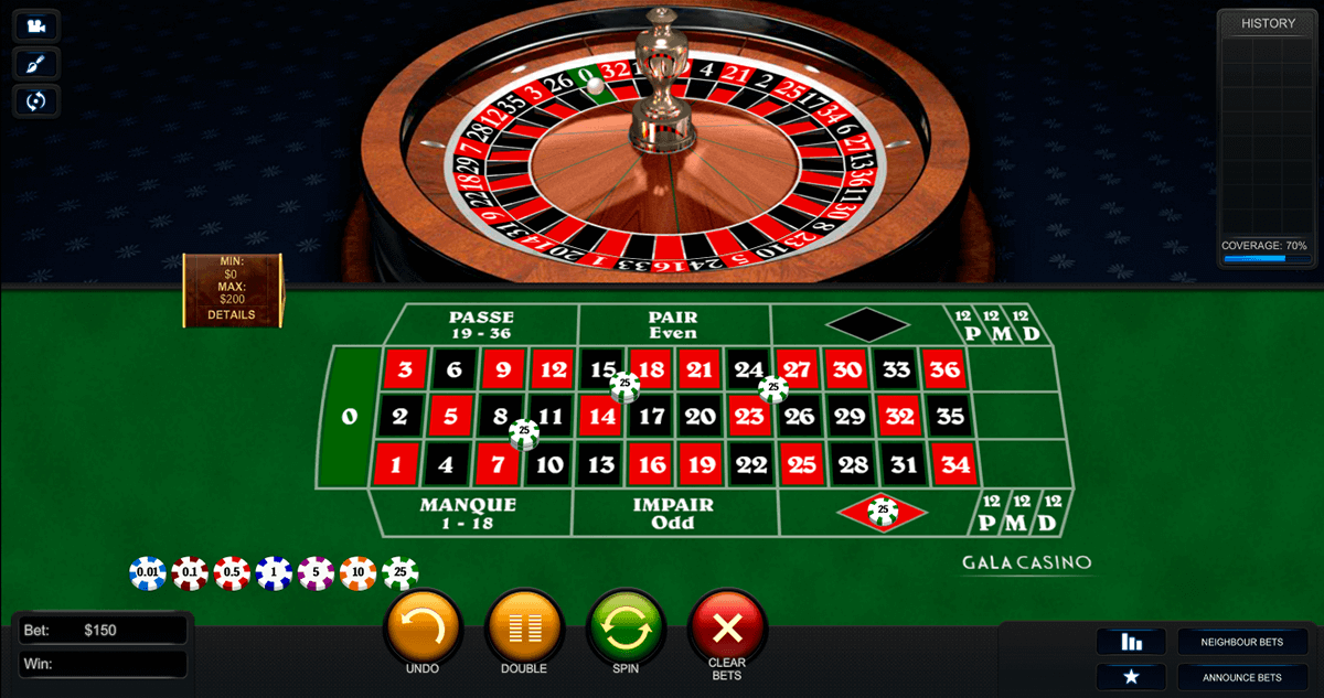 Play european roulette online for fun vegas world