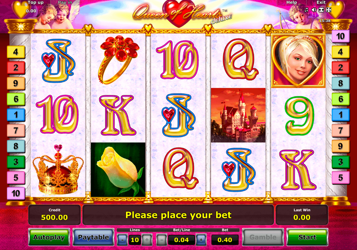 slot machines online queen of hearts deluxe