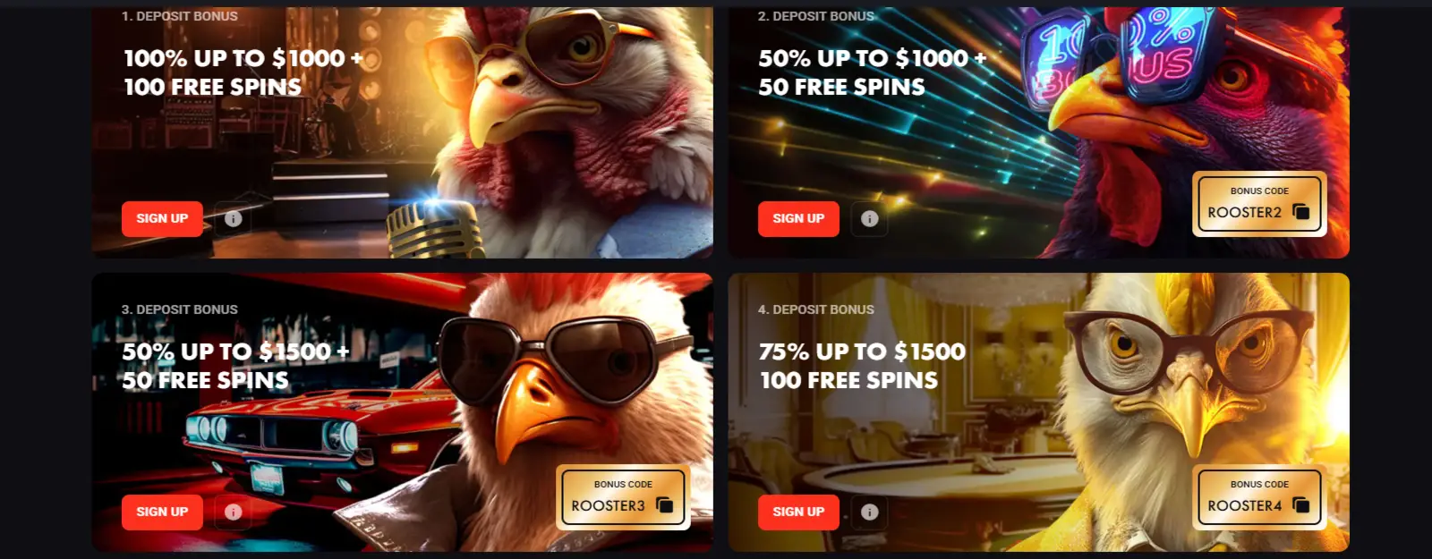 RoosterBet Promotions