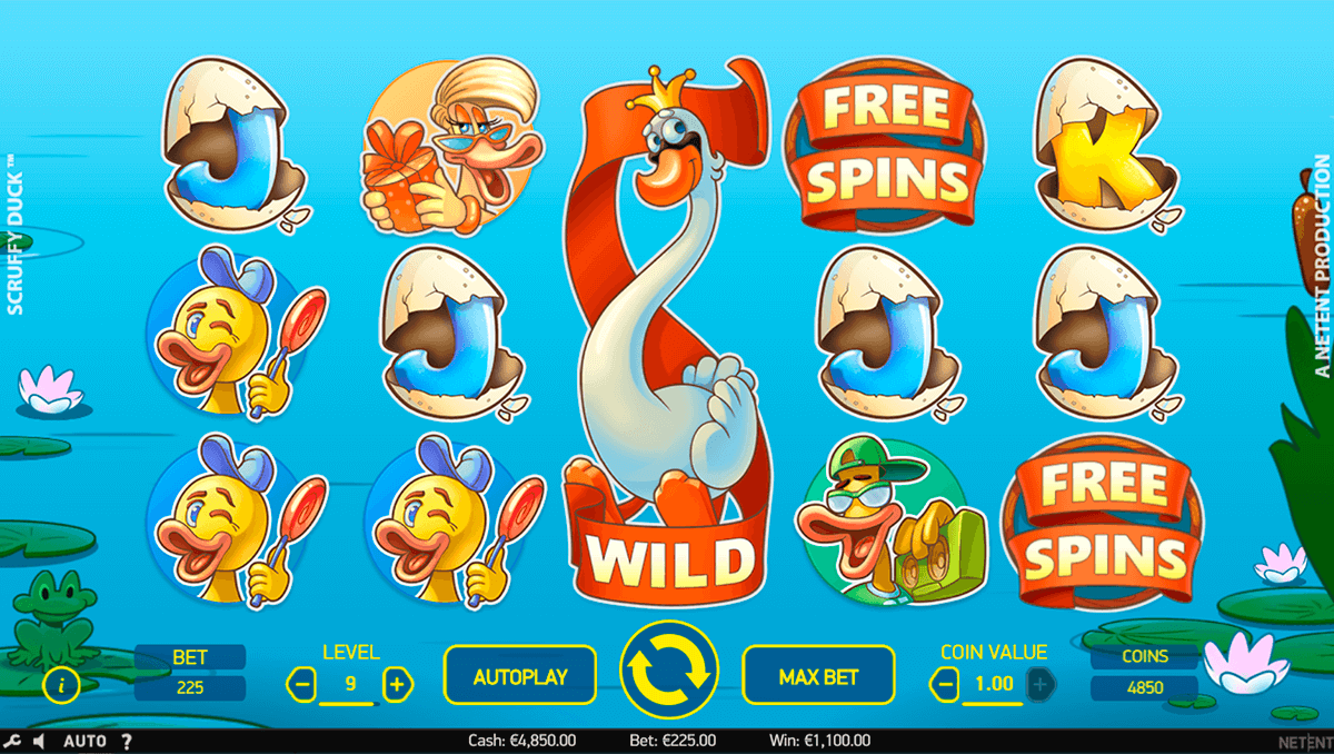 NetEnt Casinos Welcome New Scruffy Duck Slot