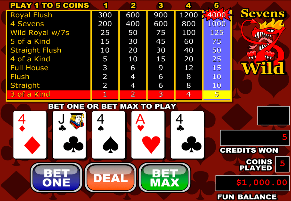 how to play video poker slots