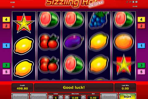 sizzling hot delue novomatic free slot