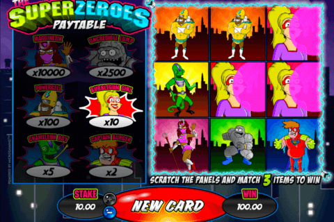 super zeroes microgaming scratch cards