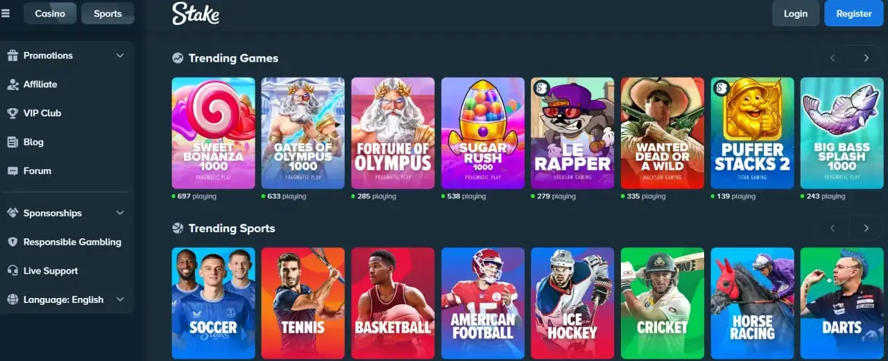 top online real money casino canada stake