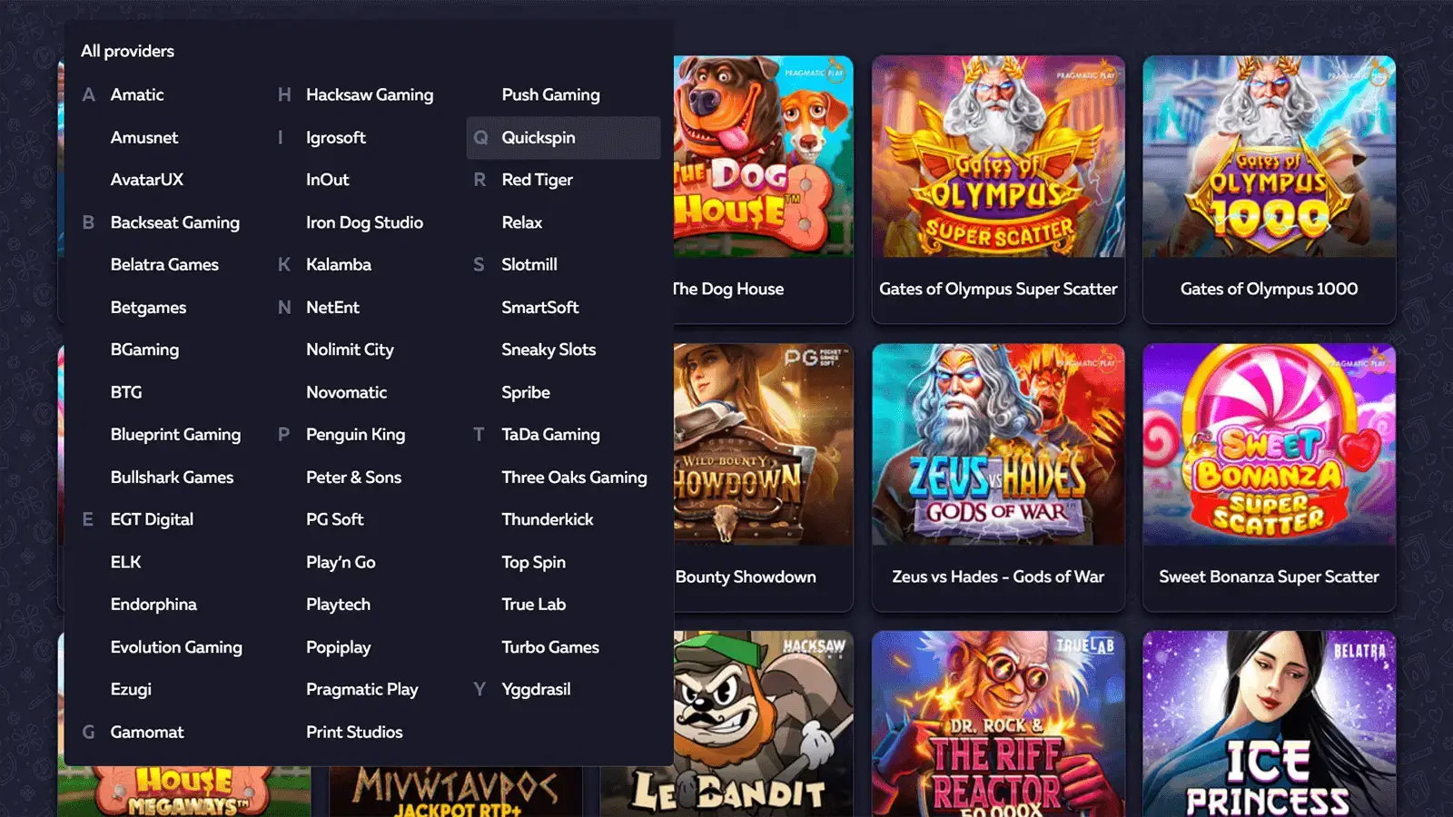 Vavada Casino Game Selection
