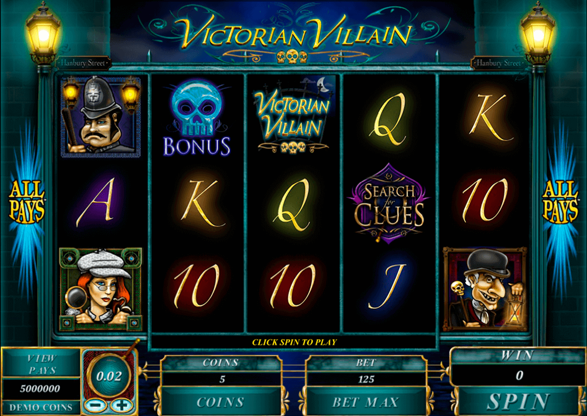 Enjoy The No Download Victorian Villain Slots