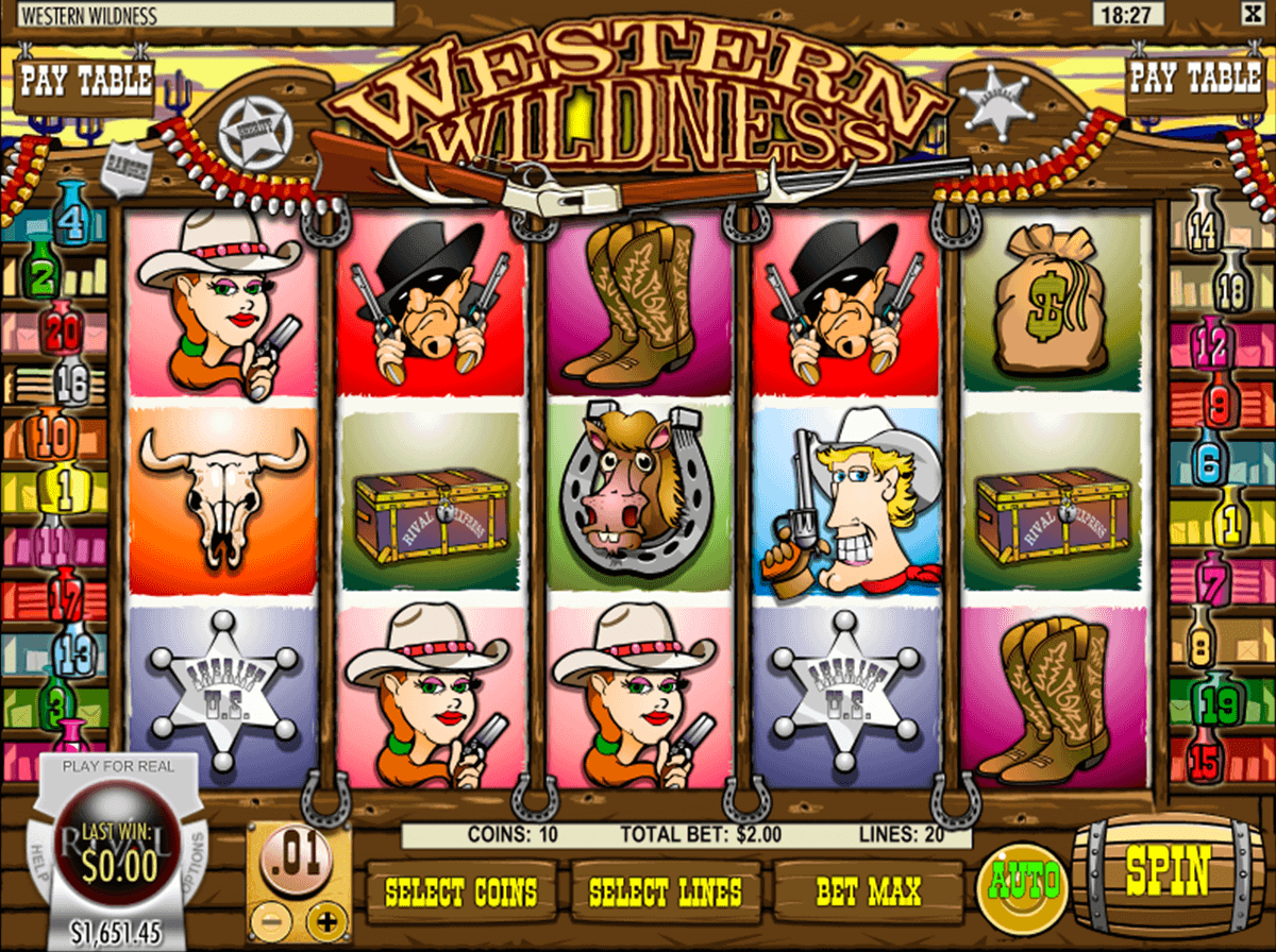 Play Western Wildness Slot Machine Free with No Download