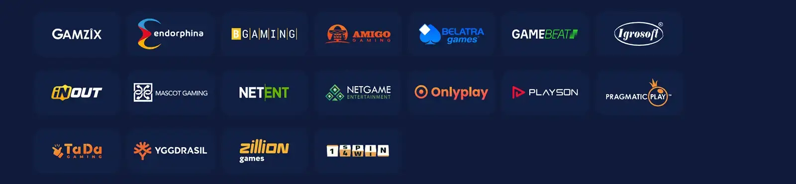 XON Casino Game Providers in Canada
